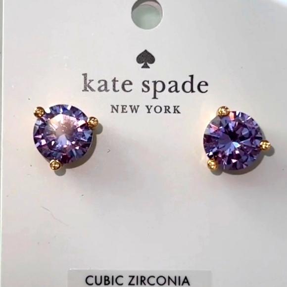 kate spade Jewelry - NWT 🎉 HP🎉 Kate Spade rise and shine amethyst studs earingsl